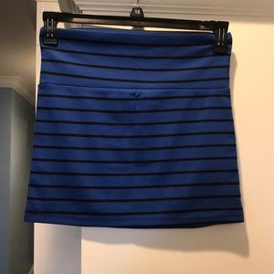Rue 21 blue/black stripe skirt